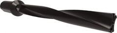 Allied Machine and Engineering - Series APX 38, 8xD, 50mm Shank Diam, Drill Body - 416.3mm Drill Body Length to Flange, W3808H Toolholder, 496.3mm OAL, 416.3mm Drill Body Length, Weldon Flat Shank, Through Coolant - Exact Tool & Supply
