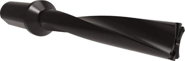 Allied Machine and Engineering - Series APX 38, 5xD, 2" Shank Diam, Drill Body - 11.2031" Drill Body Length to Flange, W3805H Toolholder, 15.7031" OAL, 11.2031" Drill Body Length, Weldon Flat Shank, Through Coolant - Exact Tool & Supply