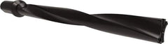 Allied Machine and Engineering - Series APX 44, 10xD, 2" Shank Diam, Drill Body - 22.5938" Drill Body Length to Flange, W4410H Toolholder, 27.0938" OAL, 22.5938" Drill Body Length, Weldon Flat Shank, Through Coolant - Exact Tool & Supply