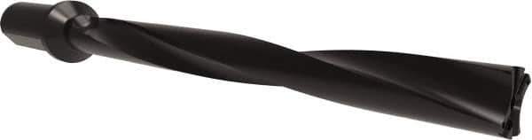 Allied Machine and Engineering - Series APX 38, 10xD, 2" Shank Diam, Drill Body - 19.8438" Drill Body Length to Flange, W3810H Toolholder, 24.9219" OAL, 19.8438" Drill Body Length, Weldon Flat Shank, Through Coolant - Exact Tool & Supply