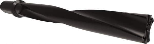 Allied Machine and Engineering - Series APX 51, 8xD, 50mm Shank Diam, Drill Body - 510.5mm Drill Body Length to Flange, W5108H Toolholder, 590.5mm OAL, 510.5mm Drill Body Length, Weldon Flat Shank, Through Coolant - Exact Tool & Supply