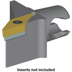 Kennametal - Right Hand Cut, Size KM20, VB.. Insert Compatiblity, Modular Turning & Profiling Cutting Unit Head - 12.5mm Ctr to Cutting Edge, 30mm Head Length, Series KM Mini - Exact Tool & Supply