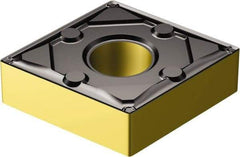 Sandvik Coromant - CNMG431 WF Grade 3225 Carbide Turning Insert - TiCN/AI2O3/TiN Finish, 80° Diamond, 1/2" Inscr Circle, 3/16" Thick, 1/64" Corner Radius - Exact Tool & Supply