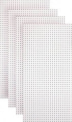 Triton - 24" Wide x 48" High Peg Board Storage Board - 4 Panels, Hardboard, White - Exact Tool & Supply