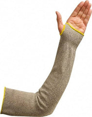 Wells Lamont - Size 24, Gray Fiber Cut Resistant Sleeve - 24" Long Sleeve, Cut Resistance Level 3, Elastic Opening at Both Ends, Made with Thumb Hole - Exact Tool & Supply