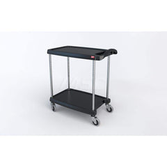 Metro - Carts; Type: Utility ; Load Capacity (Lb.): 300.000 ; Number of Shelves: 2 ; Width (Inch): 18-5/16 ; Length (Inch): 31-1/2 ; Height (Inch): 35-1/2 - Exact Tool & Supply