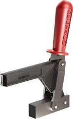 De-Sta-Co - 1,147 Lb Holding Capacity, Vertical Handle, Manual Hold Down Toggle Clamp - 138° Handle Movement, 74° Bar Opening, Solid Bar, Solid Base, Oxide Finish, Forged Alloy Steel - Exact Tool & Supply