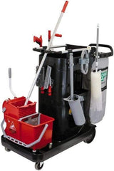 Unger - 35 Gal Plastic Janitor Cart - 22-1/2" Width - Exact Tool & Supply