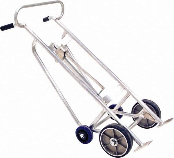 Valley Craft - 1,000 Lb Load Capacity, 30 & 55 Gal Drum Hand Truck - For 30 Gal & 55 Gal Drums - Exact Tool & Supply