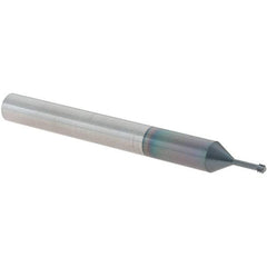 Scientific Cutting Tools - M2.5x0.45 Metric Coarse, 0.073" Cutting Diam, 3 Flute, Solid Carbide Helical Flute Thread Mill - Internal Thread, 1/4" LOC, 2-1/2" OAL, 1/4" Shank Diam - Exact Tool & Supply
