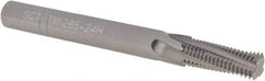 Scientific Cutting Tools - 3/8-24 UNF, 0.285" Cutting Diam, 4 Flute, Solid Carbide Helical Flute Thread Mill - Internal Thread, 0.766" LOC, 3" OAL, 5/16" Shank Diam - Exact Tool & Supply