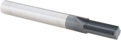 Scientific Cutting Tools - 7/16-24 Thread, 3/8" Shank Diam, AlTiN+ Coating, Solid Carbide Straight Flute Thread Mill - 4 Flutes, 3-1/2" OAL, 7/16" Min Noml Diameter - Exact Tool & Supply