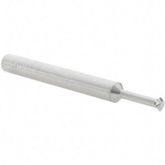 Scientific Cutting Tools - 18 to 56 TPI, Internal/External Single Profile Thread Mill - 1/4" Noml Diam, 0.182" Cut Diam, 1/4" Shank Diam, 4 Flute, 0.104" Neck Diam, 0.53" Neck Length, 2-1/2" OAL, Bright Finish - Exact Tool & Supply