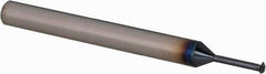 Scientific Cutting Tools - 32 to 64 TPI, Internal/External Single Profile Thread Mill - #6" Noml Diam, 0.098" Cut Diam, 3/16" Shank Diam, 3 Flute, 0.049" Neck Diam, 0.33" Neck Length, 2" OAL, Bright Finish - Exact Tool & Supply