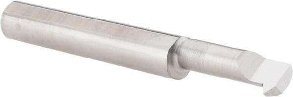 Scientific Cutting Tools - 3/4" Cutting Depth, 12 to 40 TPI, 0.29" Diam, Internal Thread, Solid Carbide, Single Point Threading Bar - Bright Finish, 2-1/2" OAL, 5/16" Shank Diam, 0.07" Projection from Edge, 60° Profile Angle - Exact Tool & Supply