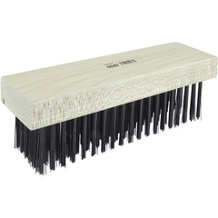 Block Type Scratch Brush, .014 Steel Fill, Flat Face - Exact Tool & Supply