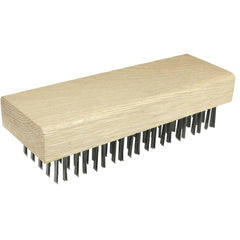 Butcher Block Brush, Flat Wire Fill, 1-1/4″ Trim Length - Exact Tool & Supply