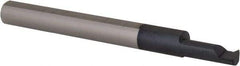 Scientific Cutting Tools - 0.35" Cutting Depth, 20 to 56 TPI, 0.15" Diam, Internal Thread, Solid Carbide, Single Point Threading Bar - AlTiN+ Finish, 2" OAL, 3/16" Shank Diam, 0.035" Projection from Edge, 60° Profile Angle - Exact Tool & Supply