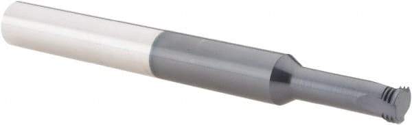 Scientific Cutting Tools - 3/8-32 UNEF, 0.285" Cutting Diam, 3 Flute, Solid Carbide Helical Flute Thread Mill - Internal Thread, 3/4" LOC, 3-1/2" OAL, 3/8" Shank Diam - Exact Tool & Supply