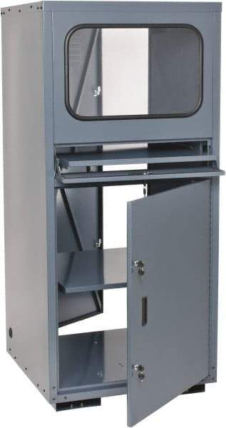 Value Collection - 30 Inch Wide x 66.2969 Inch High x 30 Inch Deep Computer Cabinet - Front and Rear Access with Locking Doors - Exact Tool & Supply
