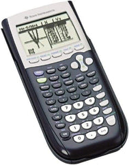 Texas Instruments - LCD Scientific Calculator - 3-3/8 x 7-1/2 Display Size, Black, Battery Powered, 10-1/2" Long x 7-1/2" Wide - Exact Tool & Supply
