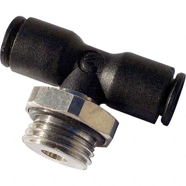 Legris - Plastic Push-To-Connect Tube Fittings Type: Male Branch Tee Tube Outside Diameter (mm): 14 - Exact Tool & Supply
