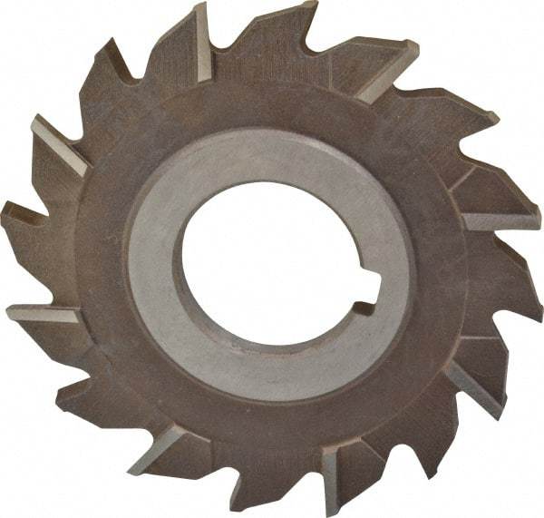 Keo - 3" Diam x 3/16" Width of Cut, 16 Teeth, High Speed Steel Side Milling Cutter - Staggered Teeth, Uncoated - Exact Tool & Supply