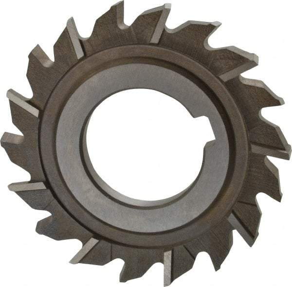 Keo - 3" Diam x 1/4" Width of Cut, 18 Teeth, High Speed Steel Side Milling Cutter - Staggered Teeth, Uncoated - Exact Tool & Supply