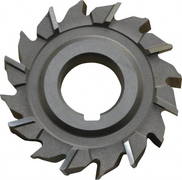 Keo - 3" Diam x 1/2" Width of Cut, 16 Teeth, High Speed Steel Side Milling Cutter - Staggered Teeth, Uncoated - Exact Tool & Supply