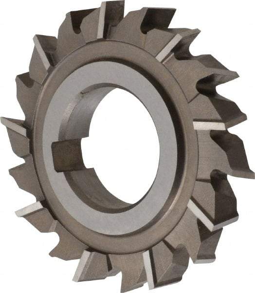 Keo - 3" Diam x 1/2" Width of Cut, 18 Teeth, High Speed Steel Side Milling Cutter - Staggered Teeth, Uncoated - Exact Tool & Supply