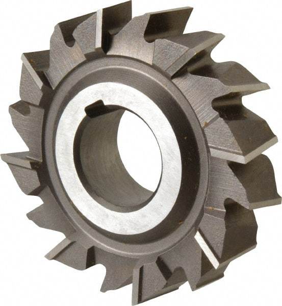 Keo - 3" Diam x 3/4" Width of Cut, 16 Teeth, High Speed Steel Side Milling Cutter - Staggered Teeth, Uncoated - Exact Tool & Supply