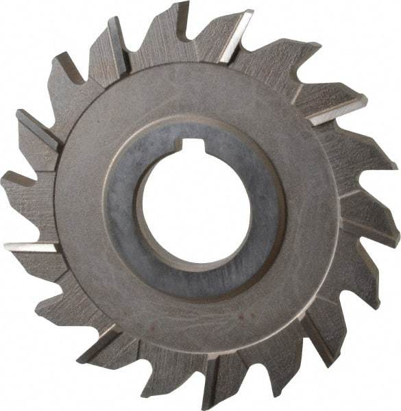 Keo - 3-1/2" Diam x 1/4" Width of Cut, 18 Teeth, High Speed Steel Side Milling Cutter - Staggered Teeth, Uncoated - Exact Tool & Supply
