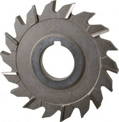 Keo - 3-1/2" Diam x 1/4" Width of Cut, 18 Teeth, High Speed Steel Side Milling Cutter - Staggered Teeth, Uncoated - Exact Tool & Supply