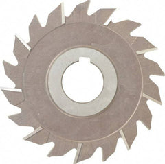 Keo - 4" Diam x 3/16" Width of Cut, 18 Teeth, High Speed Steel Side Milling Cutter - Staggered Teeth, Uncoated - Exact Tool & Supply