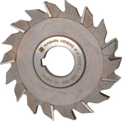 Keo - 4" Diam x 7/32" Width of Cut, 18 Teeth, High Speed Steel Side Milling Cutter - Staggered Teeth, Uncoated - Exact Tool & Supply