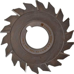 Keo - 4" Diam x 1/4" Width of Cut, 18 Teeth, High Speed Steel Side Milling Cutter - Staggered Teeth, Uncoated - Exact Tool & Supply