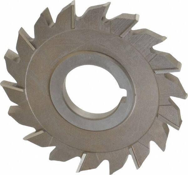 Keo - 4" Diam x 5/16" Width of Cut, 18 Teeth, High Speed Steel Side Milling Cutter - Staggered Teeth, Uncoated - Exact Tool & Supply