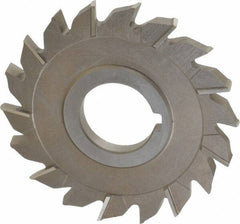 Keo - 4" Diam x 5/16" Width of Cut, 18 Teeth, High Speed Steel Side Milling Cutter - Staggered Teeth, Uncoated - Exact Tool & Supply