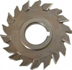 Keo - 4" Diam x 3/8" Width of Cut, 18 Teeth, High Speed Steel Side Milling Cutter - Staggered Teeth, Uncoated - Exact Tool & Supply