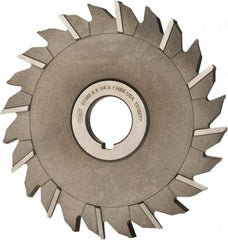 Keo - 5" Diam x 1/4" Width of Cut, 24 Teeth, High Speed Steel Side Milling Cutter - Staggered Teeth, Uncoated - Exact Tool & Supply