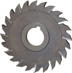 Keo - 5" Diam x 1/4" Width of Cut, 24 Teeth, High Speed Steel Side Milling Cutter - Staggered Teeth, Uncoated - Exact Tool & Supply