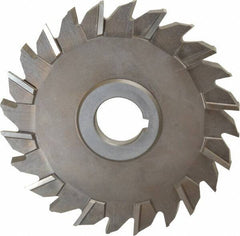 Keo - 5" Diam x 3/8" Width of Cut, 24 Teeth, High Speed Steel Side Milling Cutter - Staggered Teeth, Uncoated - Exact Tool & Supply