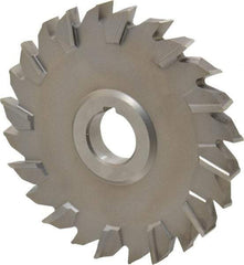 Keo - 5" Diam x 1/2" Width of Cut, 24 Teeth, High Speed Steel Side Milling Cutter - Staggered Teeth, Uncoated - Exact Tool & Supply