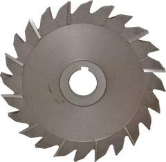 Keo - 6" Diam x 5/16" Width of Cut, 24 Teeth, High Speed Steel Side Milling Cutter - Staggered Teeth, Uncoated - Exact Tool & Supply