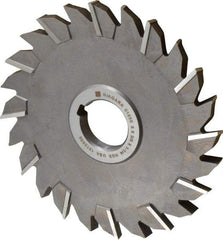 Keo - 6" Diam x 3/8" Width of Cut, 24 Teeth, High Speed Steel Side Milling Cutter - Staggered Teeth, Uncoated - Exact Tool & Supply