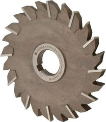 Keo - 6" Diam x 7/16" Width of Cut, 24 Teeth, High Speed Steel Side Milling Cutter - Staggered Teeth, Uncoated - Exact Tool & Supply