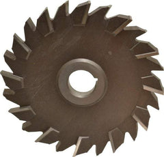 Keo - 6" Diam x 1/2" Width of Cut, 24 Teeth, High Speed Steel Side Milling Cutter - Staggered Teeth, Uncoated - Exact Tool & Supply