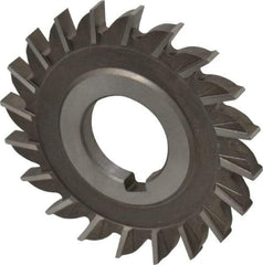 Keo - 3" Diam x 1/4" Width of Cut, 20 Teeth, High Speed Steel Side Milling Cutter - Straight Teeth, Uncoated - Exact Tool & Supply
