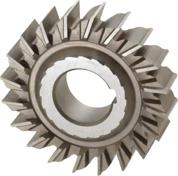 Keo - 3" Diam x 3/4" Width of Cut, 20 Teeth, High Speed Steel Side Milling Cutter - Straight Teeth, Uncoated - Exact Tool & Supply
