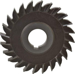 Keo - 4" Diam x 3/8" Width of Cut, 24 Teeth, High Speed Steel Side Milling Cutter - Straight Teeth, Uncoated - Exact Tool & Supply